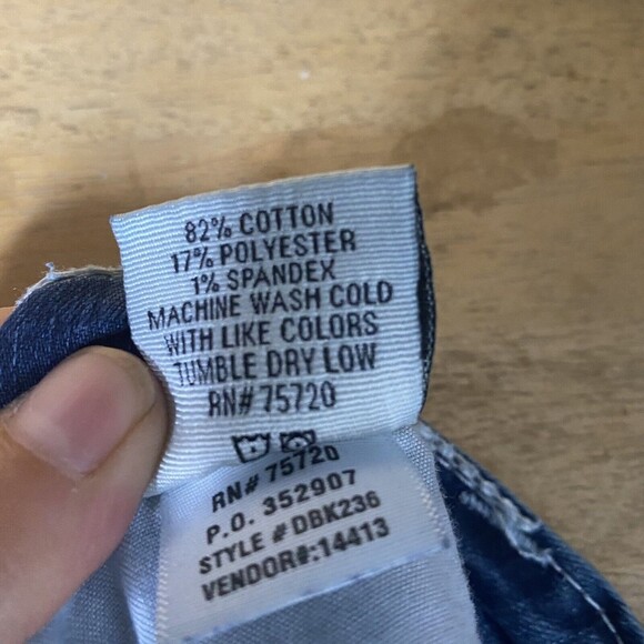 Daytrip Virgo Straight Stretch Jeans Size 28R Women Bling Equestrian Mid Rise - Picture 9 of 15